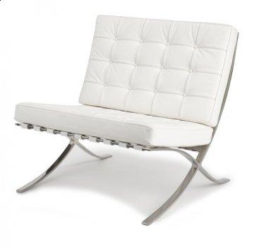 Exposition Bright White Leather Chair
