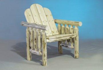 Carson Rustic Log Deck Chair