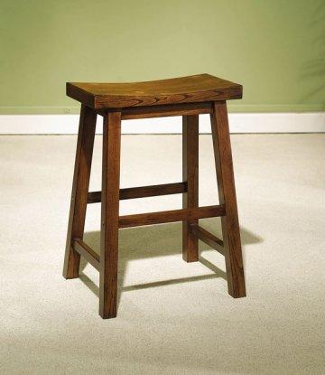 2 PC Honey Brown Counter Stool Set