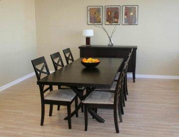 7 PC Colombo X-Leg Dining Room Furniture Set