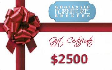 $2500 Gift Certificate