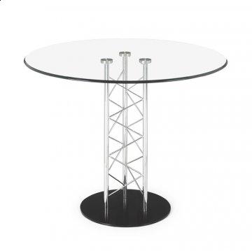 Chardonnay Round Glass Dining Table by Zuo Modern