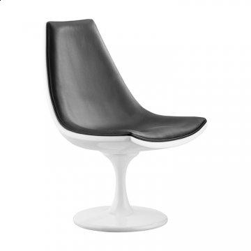 Slipstream Black Swivel Accent Chair by Zuo Modern