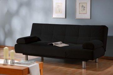 Aruba Black Convertible Sofa